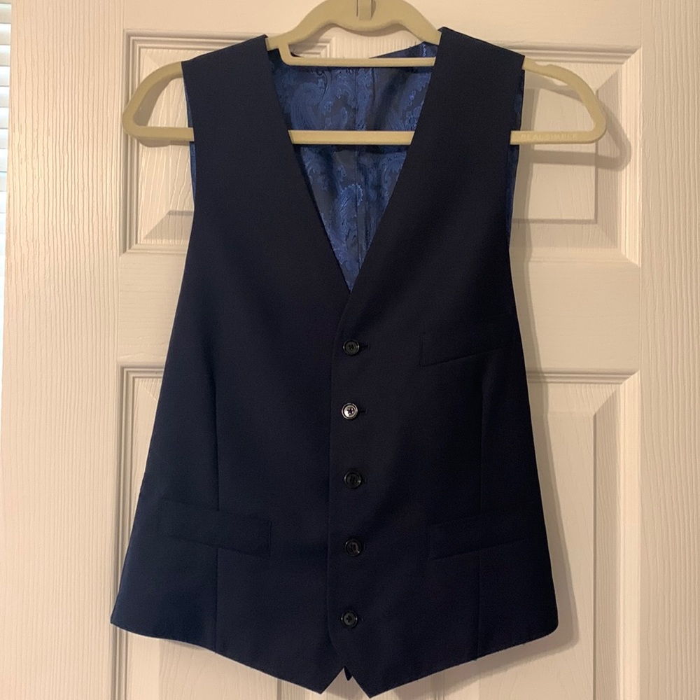 INDOCHINO Suit Vest Size Small Wool/Mohair